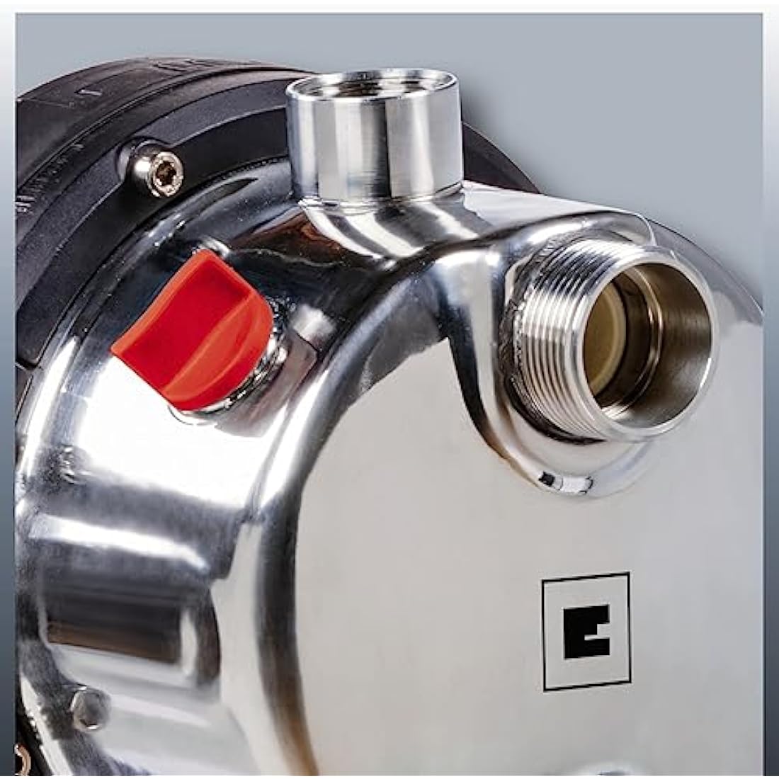 Einhell Hauswasserwerk GC-WW 1046 N (1050 W, 4600 L/h max. flow rate, max. delivery pressure 4.8 bar, pressure switch, pressure gauge, 20 L tank), stainless steel