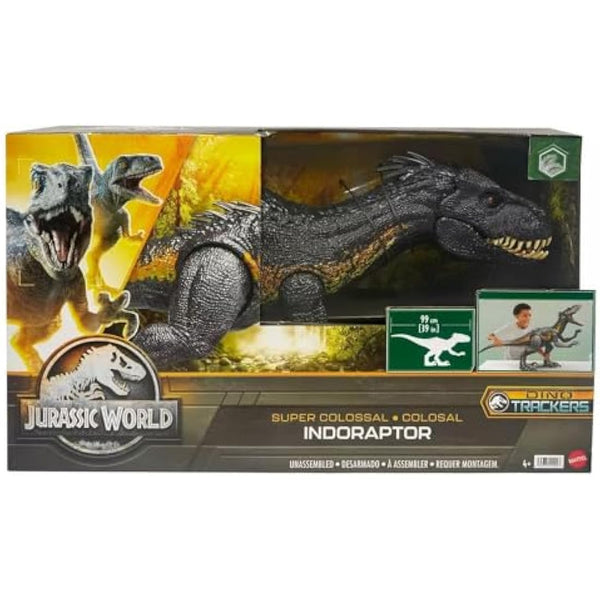 Mattel Jurassic World: Fallen Kingdom Giant Dinosaur Toy, Super Colossal Indoraptor, Swallows Mini Figures, 3 Feet Long Authentic Figure, HKY14