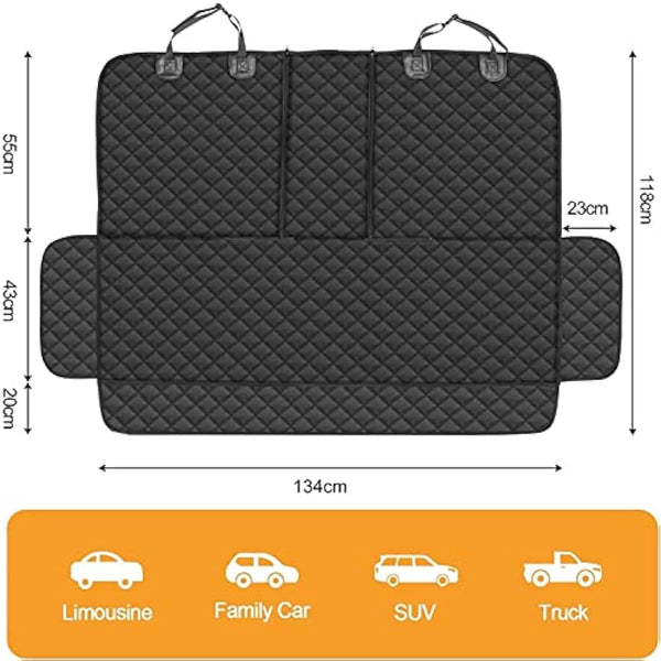 GARELF Dog Car Seat Cover, Scratch Proof & Nonslip Back CarSeat Cover for Dogs, CarSeat Cover with 1 Elastic Dog Seat Belt, Waterproof Universal Pet Car Seat Protector Fits Cars, Trucks, SUVs