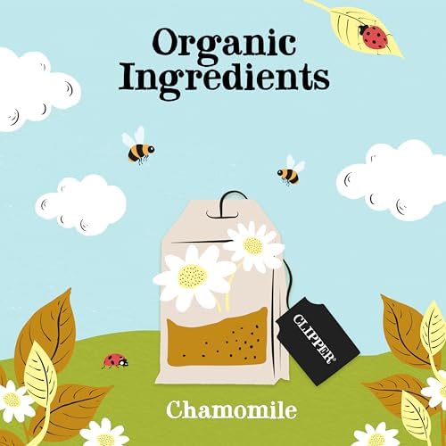 Clipper Organic Chamomile Tea Bags | 120 Infusion Teabag Sachets (6 x Boxes of 20) | Bulk Buy for Home & Catering | Caffeine-Free Herbal Tea Bags | Eco-Conscious, Natural, Unbleached & Biodegradable