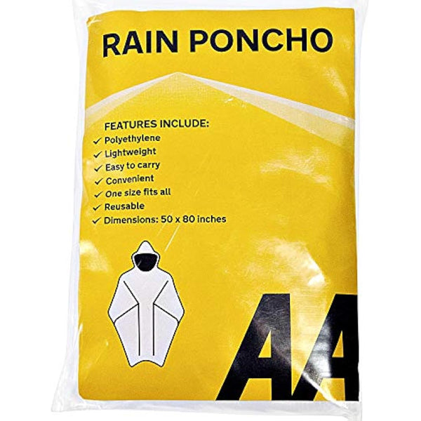 AA Emergency Winter Car Kit AA5281 - Folding Snow Shovel, 9-LED Torch, Foil Blanket, Hi-Vis Vest, Rain Poncho, Booster Cables, Pair Snow Grips