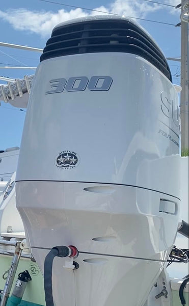 Flush-M Outboard Quick Connect Flush Kit for Suzuki with Cowling Gasket Seal & Red Hose - Compatible with All Suzuki Engines from 25HP - 350HP - UV