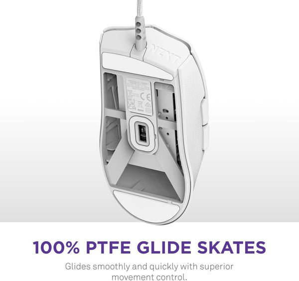 NZXT Lift 2 Ergo | Lightweight Ergonomic Wired Gaming Mouse | Lightweight 61 g Design | 8K Polling Rate | Optical Switches | 26K DPI Optical Sensor | 100% PTFE Feet | Black