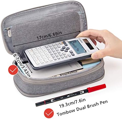 EASTHILL Big Capacity Pencil Pen Case Office College School Large Storage High Capacity Bag Pouch Holder Box Organizer