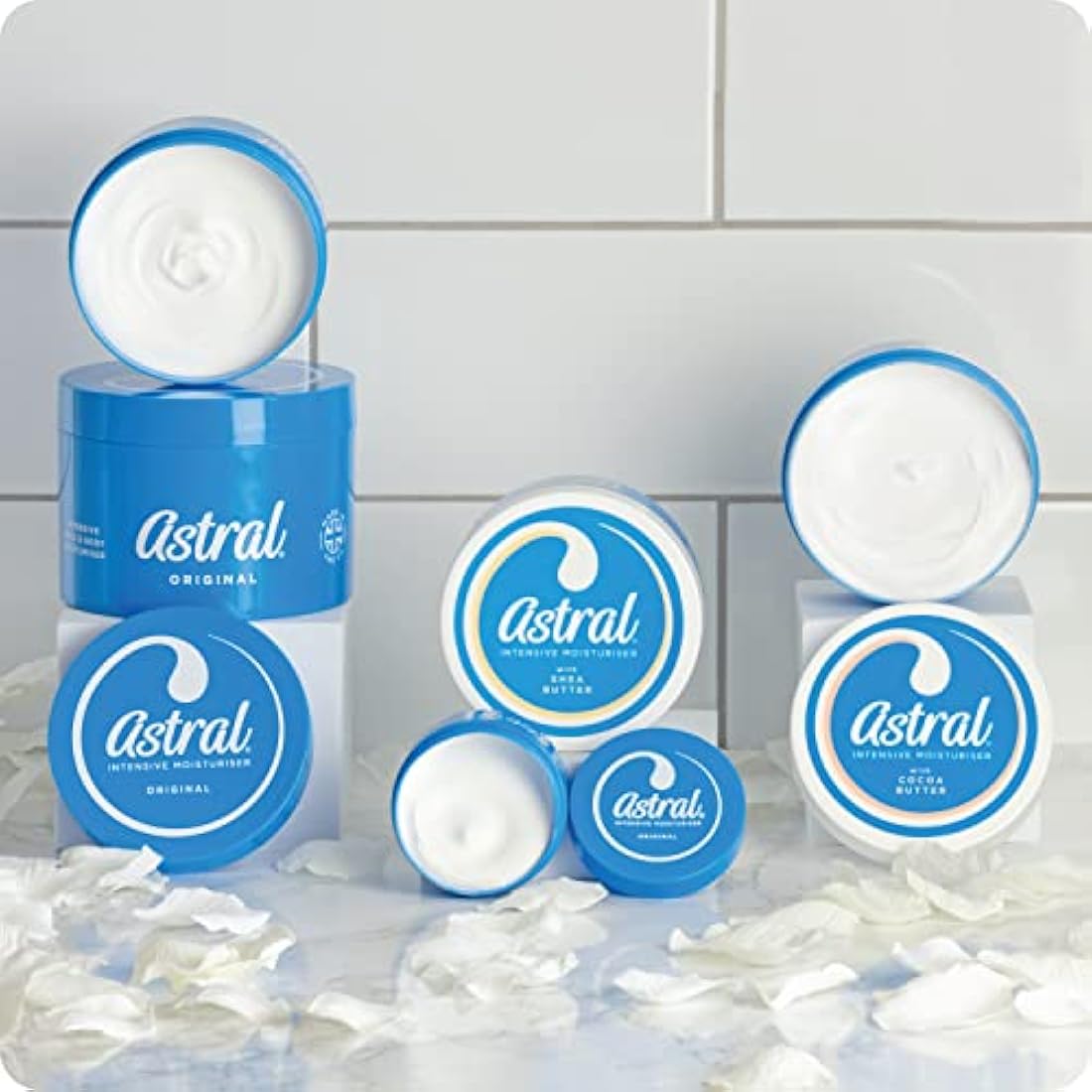 Astral Face & Body Intensive Moisturiser Cream 500ml (Pack of 3)