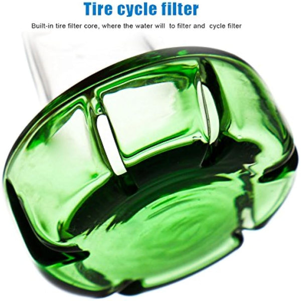 Acrylic bong glass bong pipe bongs for smoking bong bowl14.4mm Green bubbler bong downpipe Straight Pipes percolator oil rigs cheap glass watrer pipe hookah tall 24cm