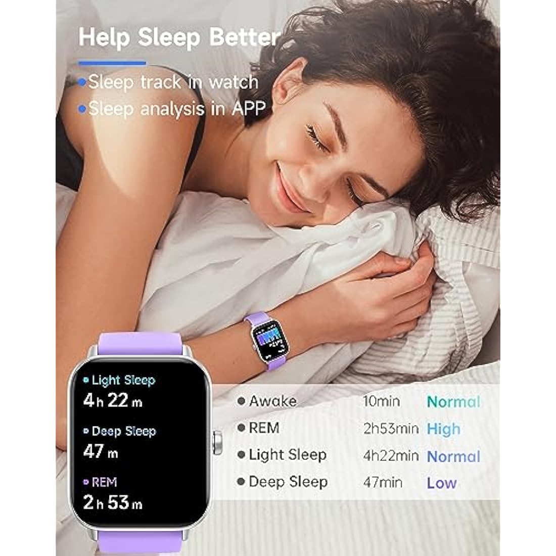 TOOBUR Smart Watch for Women Alexa Built-in, IP68 Waterproof Swimming, 1.8" Fitness Watch with Answer&Make Call/Heart Rate/Step Counter/Sleep Tracker/100 Sports, Compatible Android iOS