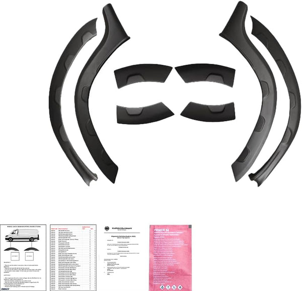 Oneway Set Wheel Arch Trims compatible with Dacia Duster I 2010-2017 Off-Road - Matt black