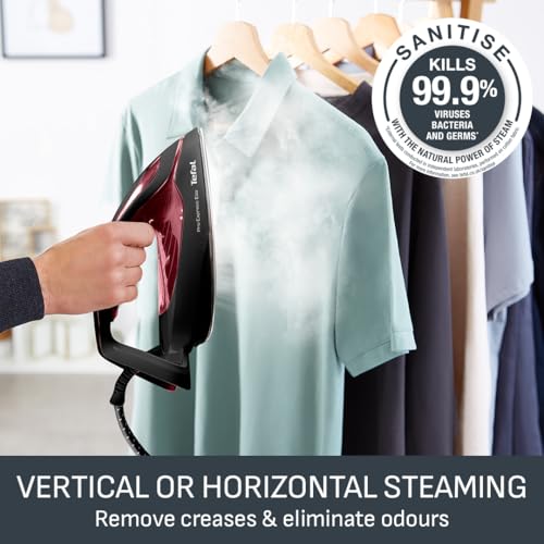 Tefal ProExpress Protect Steam Generator Iron, 7.5-Bar High Pressure, 560g/min Steam Boost, 135g/min Steam Output, No-Setting Technology, Anti-Drip Protection, 1.8 Litre, Blue & White,GV9224