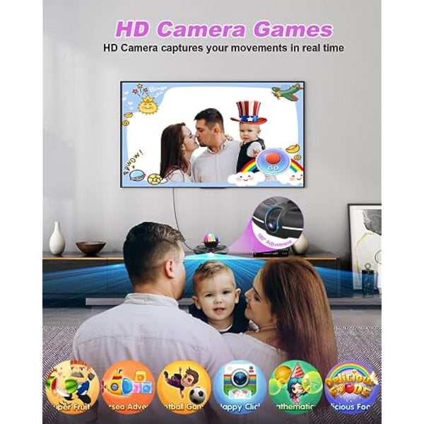 Acelufly Electronic Dance Mat, Interactive Dance Mat for TV with Camera, Christmas/Birthday/Valentine's Day Gifts Dance Game Mat for Boys Girls Kids Adults