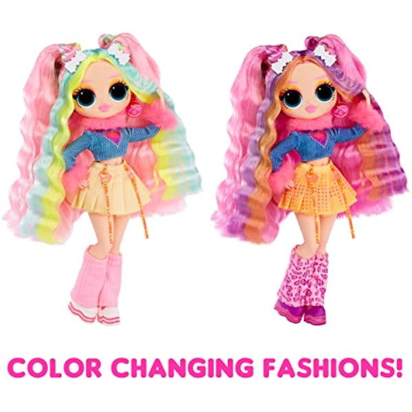 L.O.L. Surprise OMG Sunshine Makeover Fashion Doll - BUBBLEGUM DJ - Includes UV Colour Change in the Sun, Multiple Surprises, and Fabulous Accessories - Great Gift for Kids Ages 4+