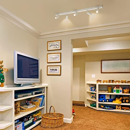 Eofiti LED Ceiling Light Rotatable White 5 Way Ceiling Spotlight 3000K Warm White Adjustable Modern Ceiling Spot Including 5X 3W G9 LED Bulbs 360LM Ceiling Lighting for Kitchen Living Room Bedroom