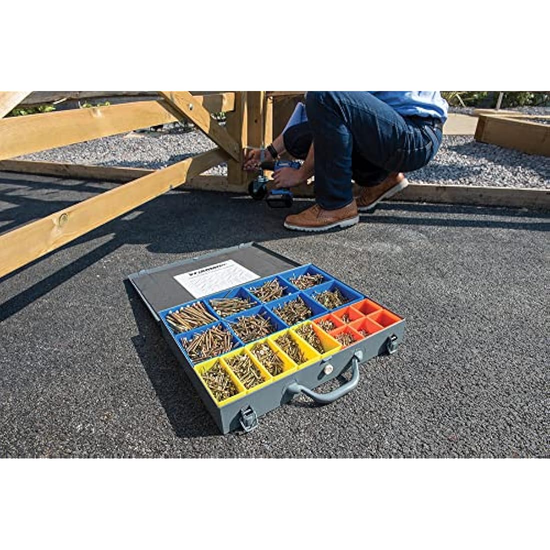 Fixman 640485 Goldstar Countersink Screws Pack 3400pce , Grey