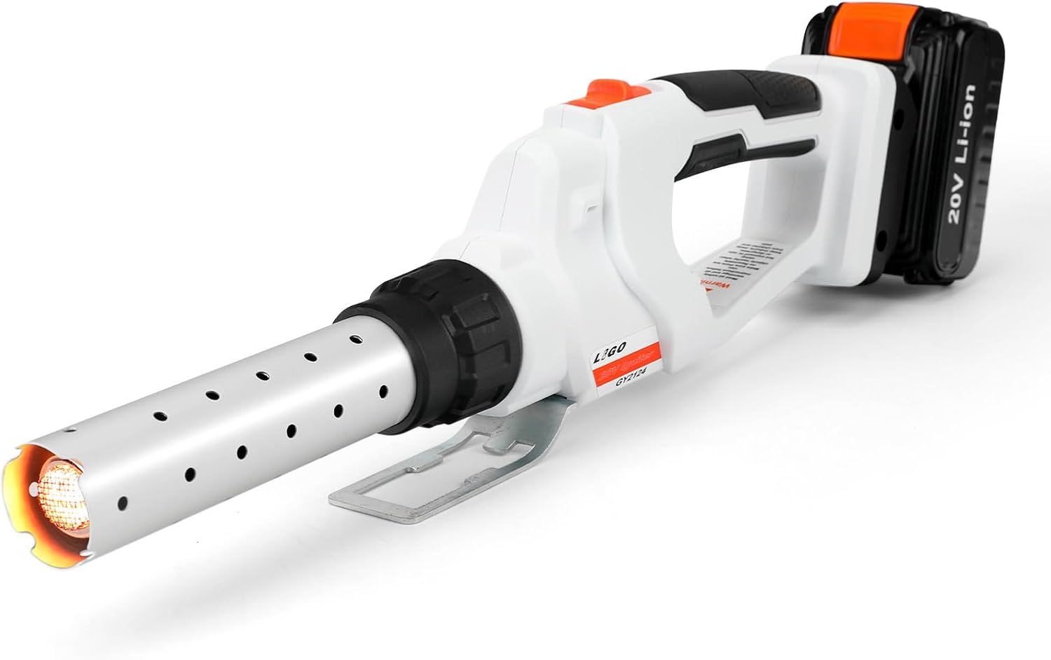 LIGO Cordless Fire Starter, 20V Charcoal Starter and Lighter, Chemical Free Heated Air with Blowing Fuction, Included 4.0Ah Battery, for Charcoal, BBQ, Grill