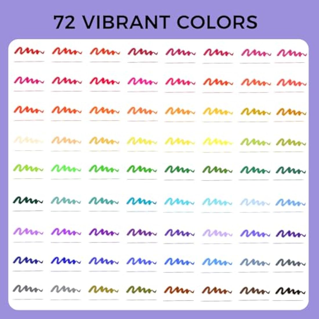 Artecho 72 Dual Tip Brush Pens, Colouring pens for Adult, felt tip pens, Colouring Books, Calligraphy, Drawing, Sketching, nylon tip for Artists, Beginners