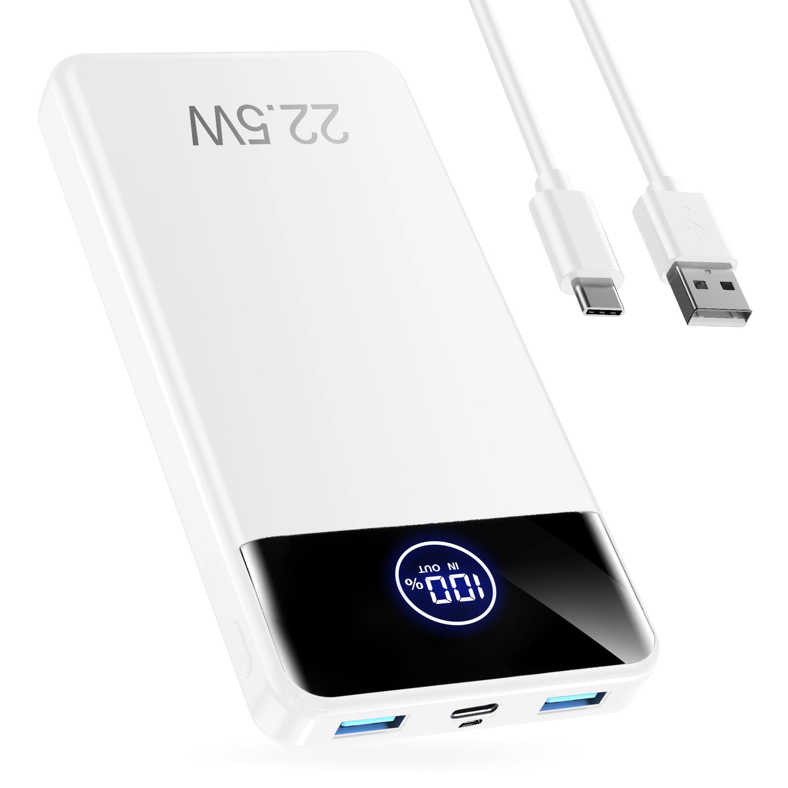 Power Bank Fast Charging 26800mAh, Portable Charger PD22.5W, PD3.0 QC4.0 USB-C/USB-A Output, Phone Battery Pack for iPhone 16 15 14 13 Plus Pro Max Mini, Glaxy