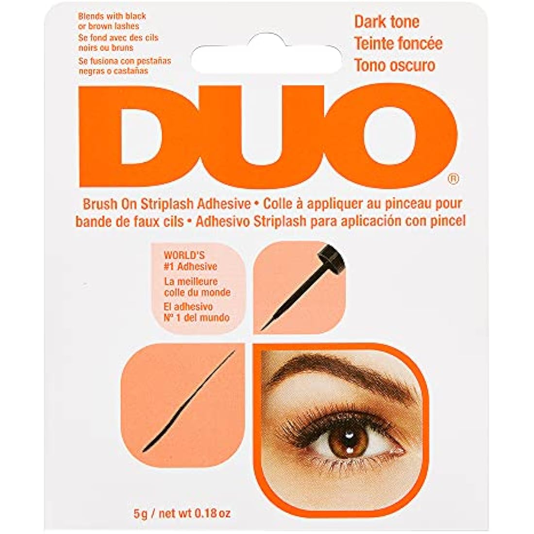 Duo Brush On Striplash Adhesive, Black, 5 g (Pack of 1)