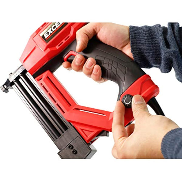Excel 2-in-1 Electric Stapler Nailer Gun 15-32mm 18 Gauge Heavy Duty 240V~50Hz - Electric Nail Gun - Corded Nailer Gun - Ideal for Woodworking, Decorating, Construction Jobs