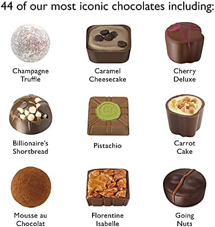 Hotel Chocolat Everything Luxe Box - 40 Milk, White and Dark Chocolates, 525g - Chocolate Gift Box for Birthday, Thank You, Anniversary
