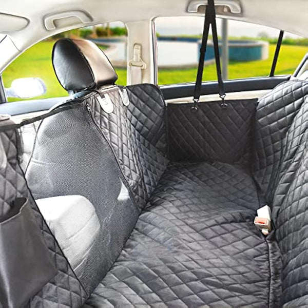 vailge Dog Seat Cover for Back Seat, 100% Waterproof Dog Car Seat Covers with Mesh Window, Scratch Prevent Antinslip Dog Car Hammock, Car Seat Covers for Dogs, Dog Backseat Cover,Standard