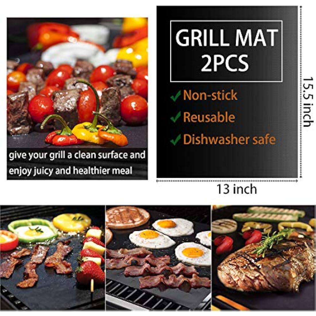 ROMANTICIST 29pcs BBQ Grill Tool Set for Men Dad, Heavy Duty Stainless Steel Grill Utensils Set, Non-Slip Grilling Accessories Kit with Thermometer, Mats in Aluminum Case for Travel, Outdoor Brown