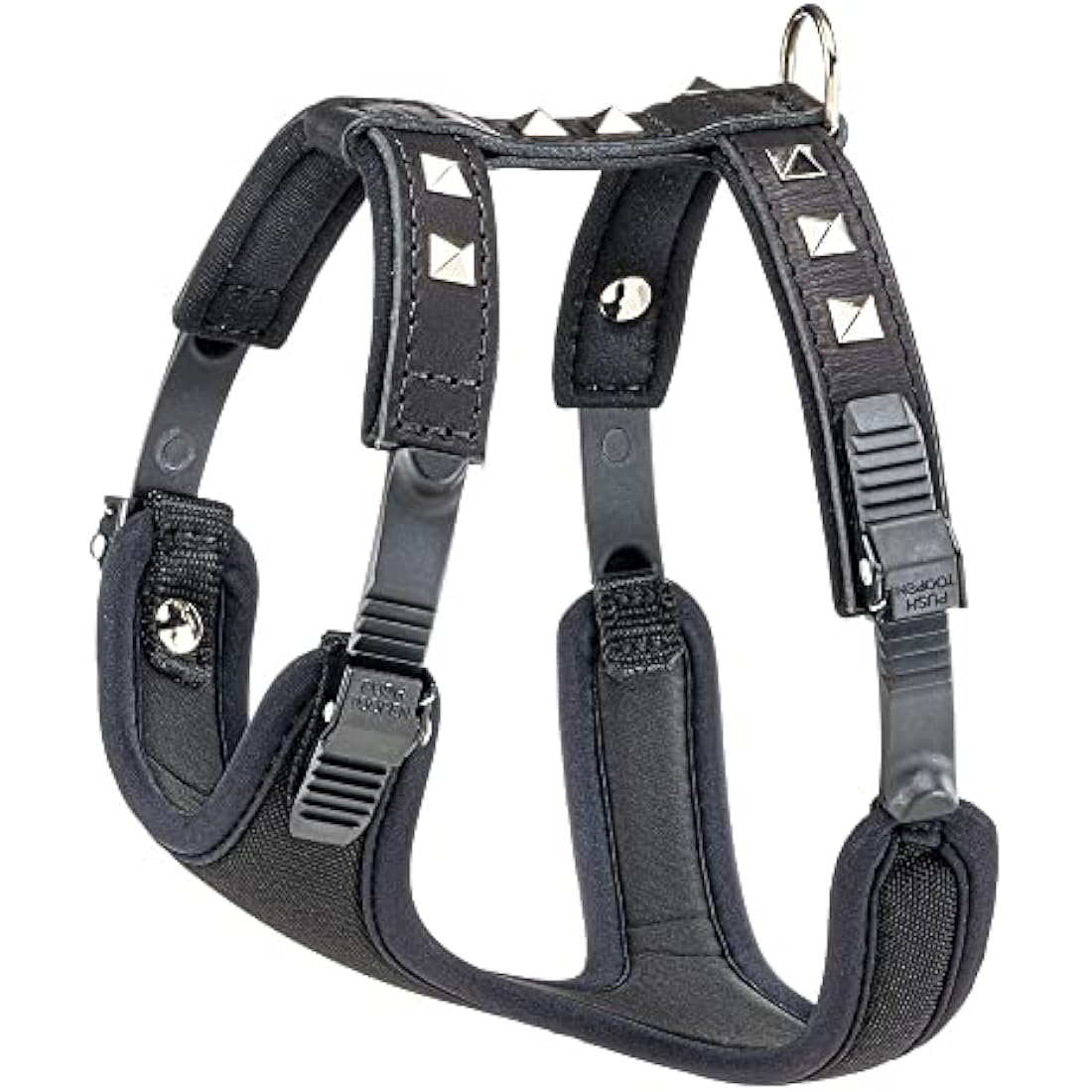 Ferplast Giotto Luxor Dog Harness, S, 32-42 cm/ 46-56 cm, Black