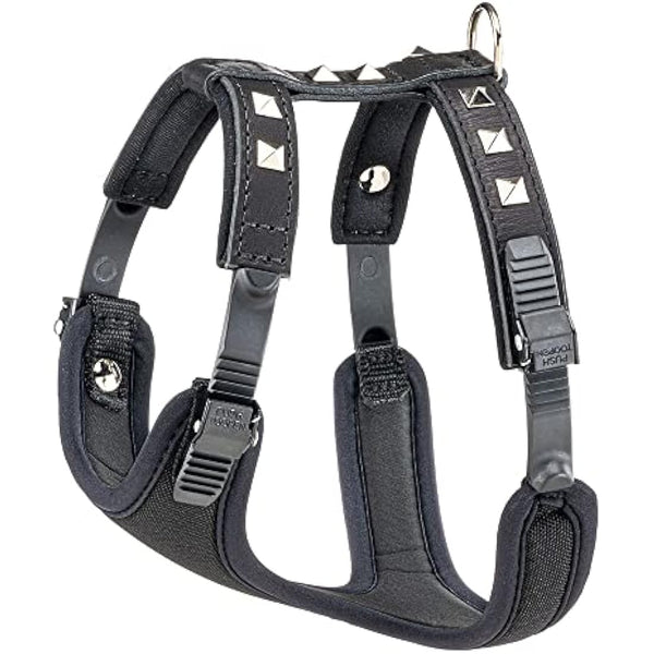 Ferplast Giotto Luxor Dog Harness, S, 32-42 cm/ 46-56 cm, Black