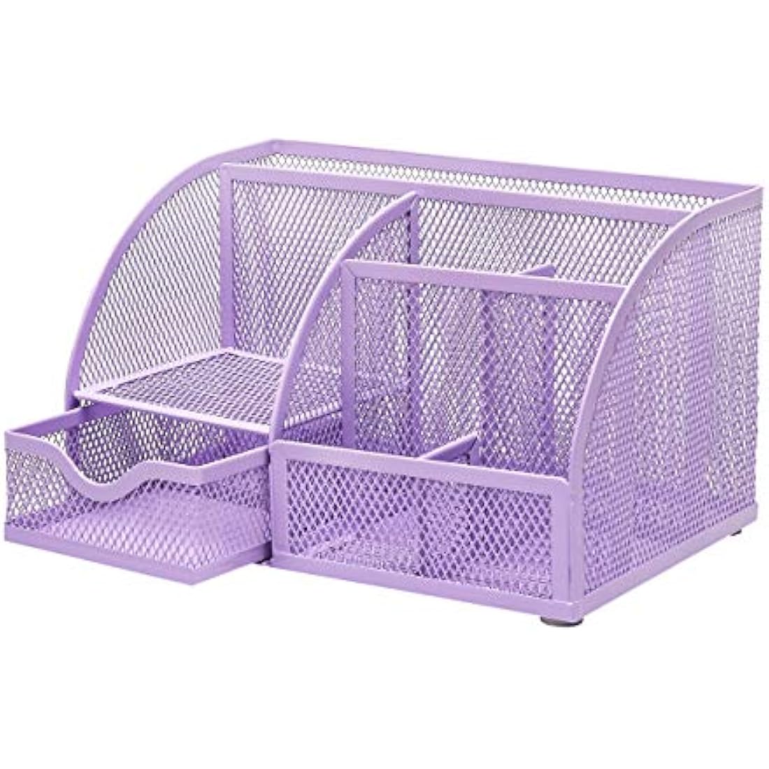 EXERZ Desk Organiser/Mesh Desk Tidy Caddy/Pencil Holder Multifunctional with 7 Compartments