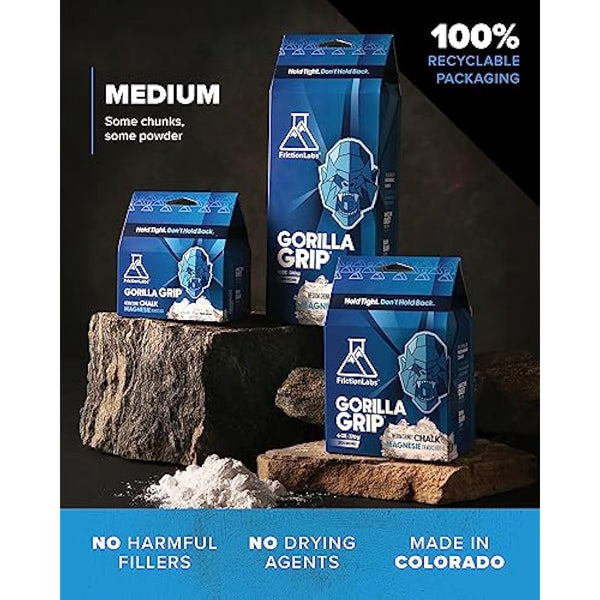 Friction Labs Premium Sports Chalk for Rock Climbing, Weight Lifting, Gymnastics, Tennis & More - Long Lasting Grip, Healthier Skin, Better Overall Performance - Endorsed by 100+ Pro Athletes