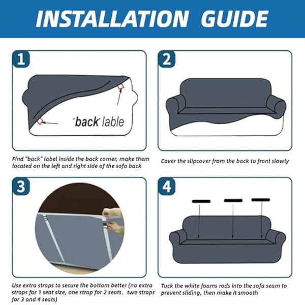 XINEAGE High Stretch Sofa Covers Latest Jacquard Loveseat Covers 1 Piece Couch Covers for 2 Seater Non Slip Sofa Covers for Dogs Washable Sofa Slipcovers Living Room (Coffee)