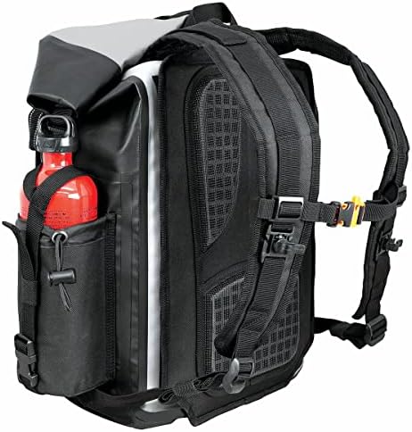 Nelson-Rigg Hurricane Waterproof Backpack/Tail Pack,Black/Gray, 30 Liters