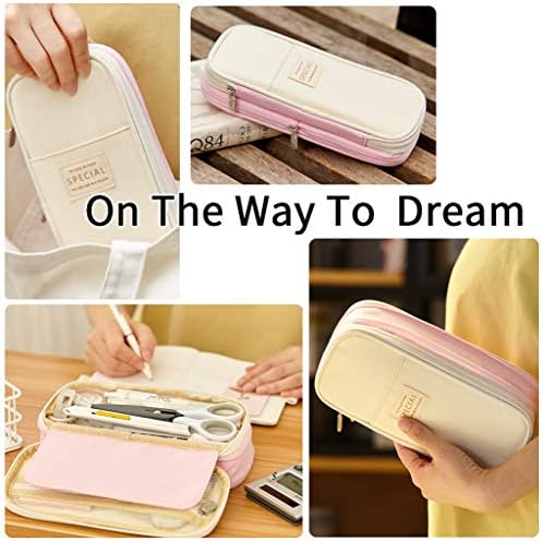 EASTHILL Big Capacity Pencil Pen Case Office College School Large Storage High Capacity Bag Pouch Holder Box Organizer
