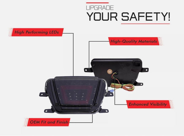 GAZOZ PERFORMANCE F1 4th Brake/Fog Light Bumper Kit for 2020+ Supra - Multifunction LED with Smoked Lens, Easy Installation, Enhanced Safety and Style