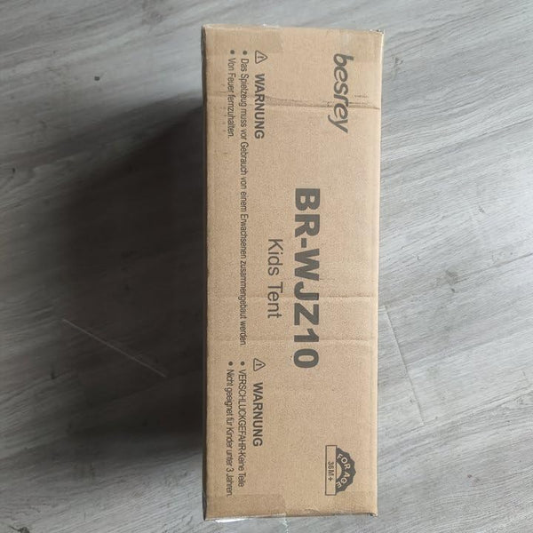 besrey Kids Play Tent Playhouse for Indoor & Outdoor – Spacious Design with Windows, Christmas Tree Flag & Lights Included