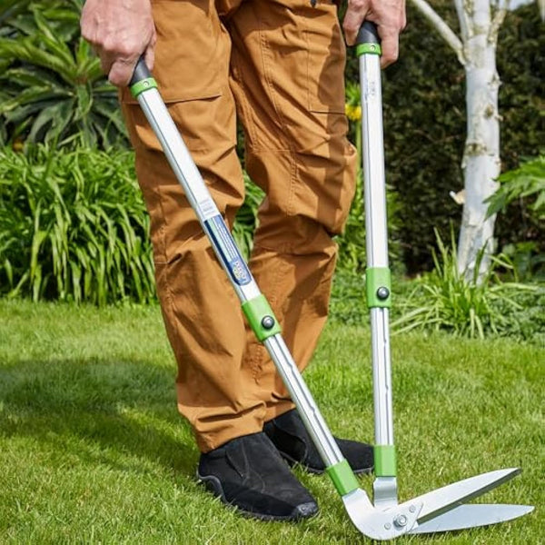 C.K Classic Legend Garden Lawn Edging Shears, Steel Telescopic Long Handled Grass Edge Cutter, Adjustable Gardening Edger Tool for Borders, Professional Heavy Duty Trimmer Clippers, CK Tools G5057