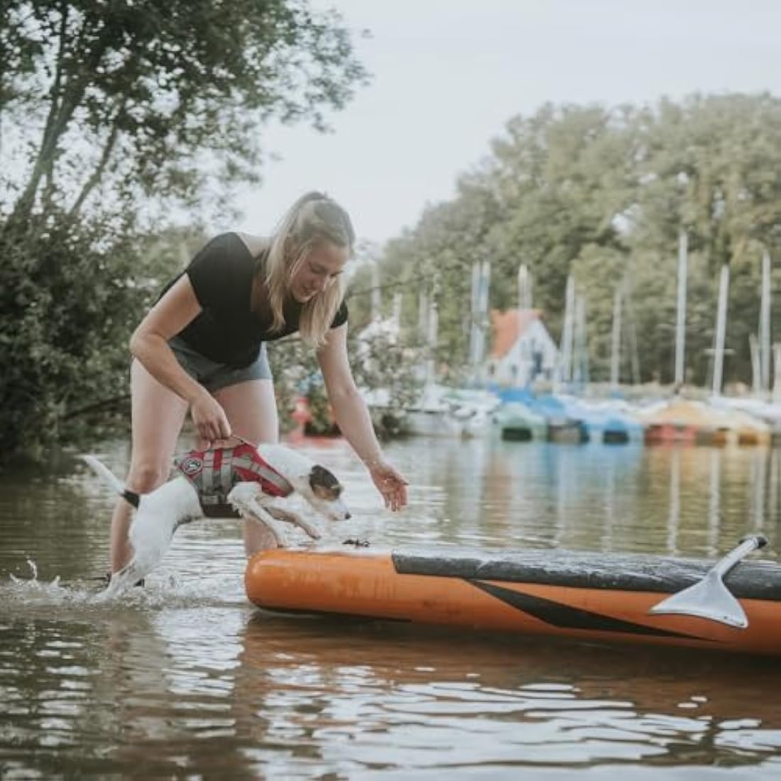 HUNTER Moss Swimming Vest, 46 - 55 cm, Small, Red