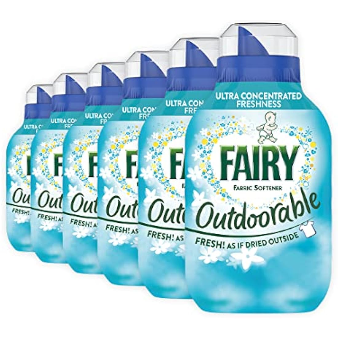 Fairy Outdoorable Fabric Conditioner, 210 Washes, Ultra Concentrated Formula For Sensitive Skin, Dermatologically Tested