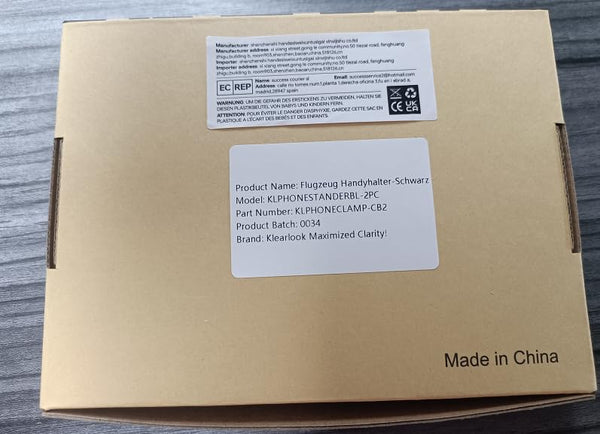 Airplane Phone Holder - Klearlook 4 in 1 Adjustable Phone Stand for Travel,360 Rotation Handsfree Viewing Flight Phone Holder,Foldable Travel Essential,Accessory for Flying/Traveling/Home/Office-Black