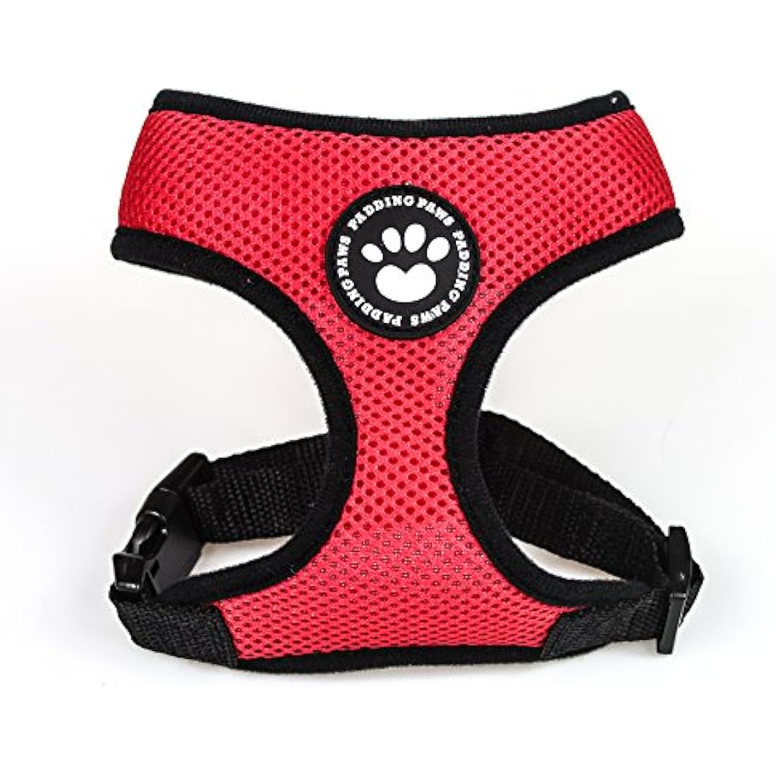 Dog Harness Puppy Harness Small Dog Harness Waterproof Soft Mesh Fabric Dog Puppy Pet Adjustable Harness Lead Leash (M, Red)
