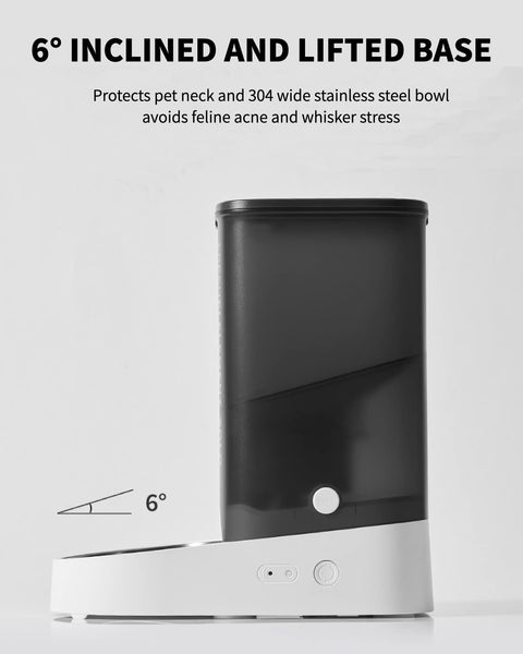 PETKIT Automatic Cat Feeder, 2.4GHz Auto Cat Feeder with App Control 3L, Low Food & Blockage Sensor, 304 Stainless Steel Bowl, Fresh Lock Technology,1-30 Meals/Day Anti-Clog Pet Feeder