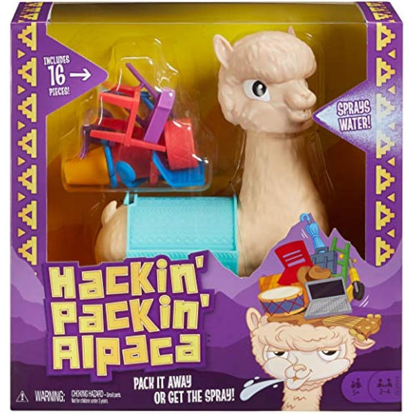 Hackin’ Packin’ Alpaca Kids Game with Spitting Alpaca, for 5 Year Olds and up
