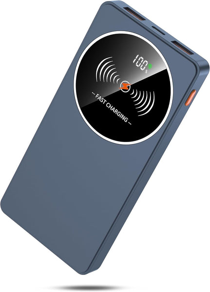 Power Bank Fast Charging 10000mAh, PD3.0 QC4.0 22.5W Portable Charger USB C Input & Output, Powerbank with LED Display, Battery Pack Compatible with iPhone16/15/14/13/12, Samsung, Android More, Black