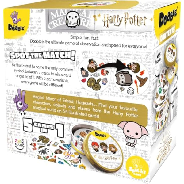 Asmodee | Harry Potter Dobble | Card Game | Ages 6+ | 2-8 Players | 15 Minutes Playing Time