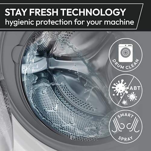 Hoover H-WASH 350 9kg Freestanding Washing Machine, 1400 RPM, A Rated, ECO-Power Inverter Motor, hOn App, 60 Programmes, Eco Doser, Power Care System, Graphite, 60x54x85 cm - H3WPS496TAMBR680