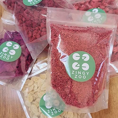 Freeze Dried Raspberry Pieces XXL 500g Pure Premium Dried Raspberries | Real Food Fruit Bits Instead of Raspberry Flavouring or Frozen Berry Powder | Raw Vegan Freeze Dried Raspberry Crumb | ZingyZoo