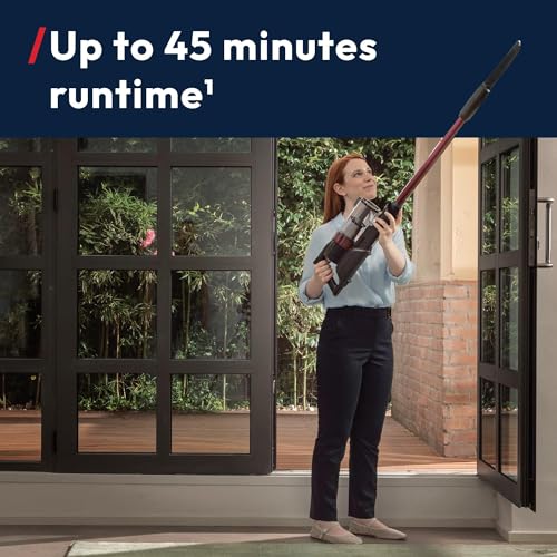 Hoover HF1 Plus Cordless Stick Vacuum Cleaner with Turbo Suction Mode, Up to 45 Min Runtime, Rechargable, Multi-Floor Nozzle, Anti Hair Wrap, Handheld Capability, 165w [HF1PZ10H]