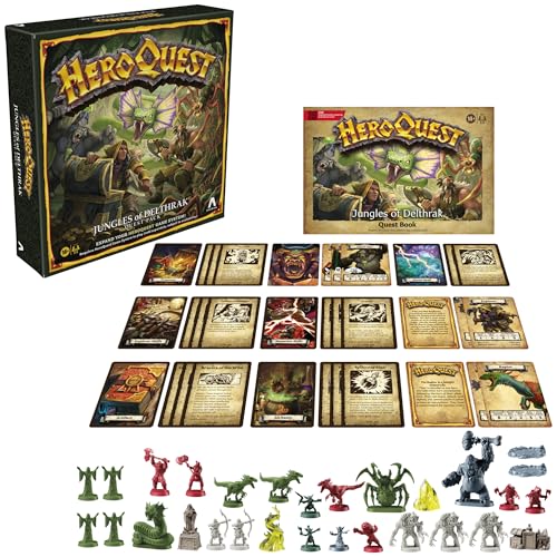 Avalon Hill HeroQuest Jungles of Delthrak Quest Pack, Requires HeroQuest Game System to Play, Roleplaying Games - English Version