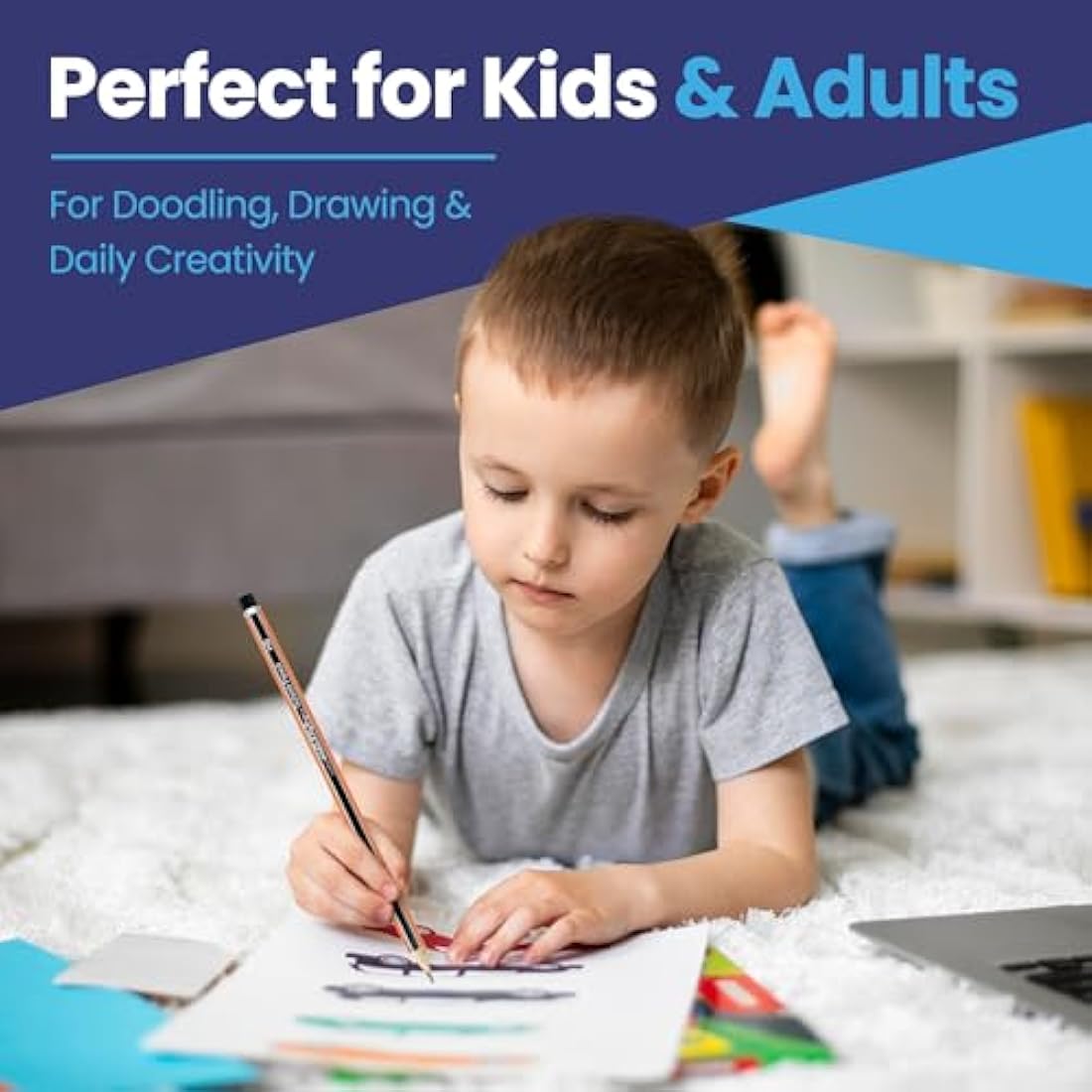 Eziglide HB Graphite School Pencil, Bulk Pack of 1500 Hexagonal Pencils with Presharpened, Break Resistant Super Bonded HB Leads, Ideal for use at School in the Classroom, Home or the Office