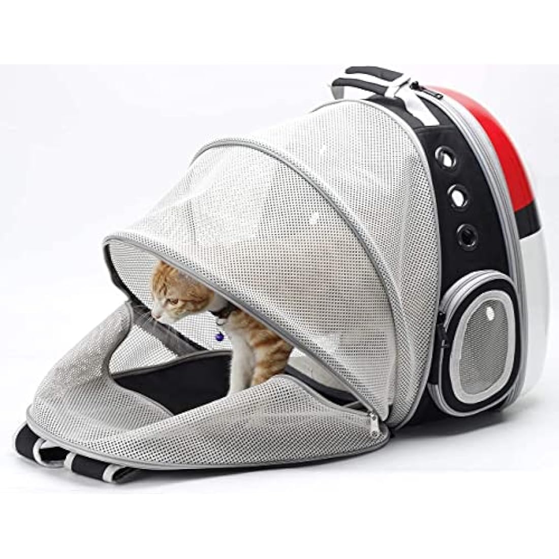 Interfashioner® Cat Carrier Backpack, Back Expandable Space Capsule Pet Carrier Backpack Bubble for Kitten Small Dog up to 5.5 kgs, Backpack for Cat