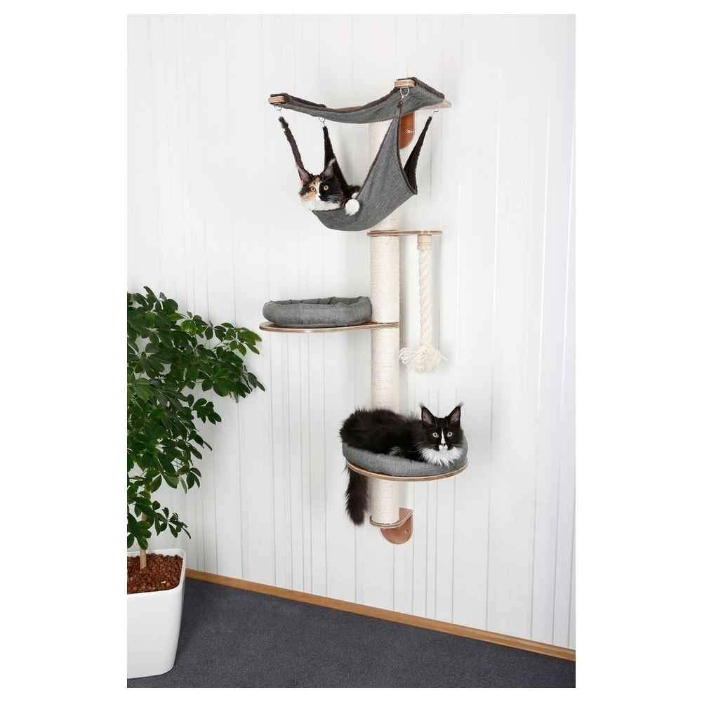 Kerbl Dolomit Tofana Pro Wall-Mounted Cat Tree, 140 x 75 cm, Grey